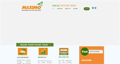 Desktop Screenshot of maximoinsurance.com